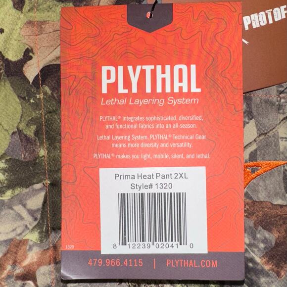 NWT Plythal Prima Heat Primaloft Insulated Camo Hunting Pant Size XXL - Picture 8 of 16